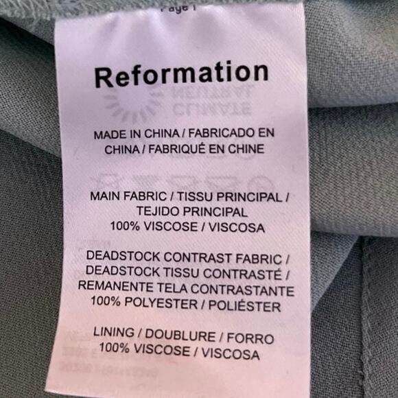 NEW Reformation Green Rosalind Halter Plunge V Cocktail A Line Maxi Dress Size 2 - Picture 9 of 11